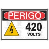   Perigo 420 volts 